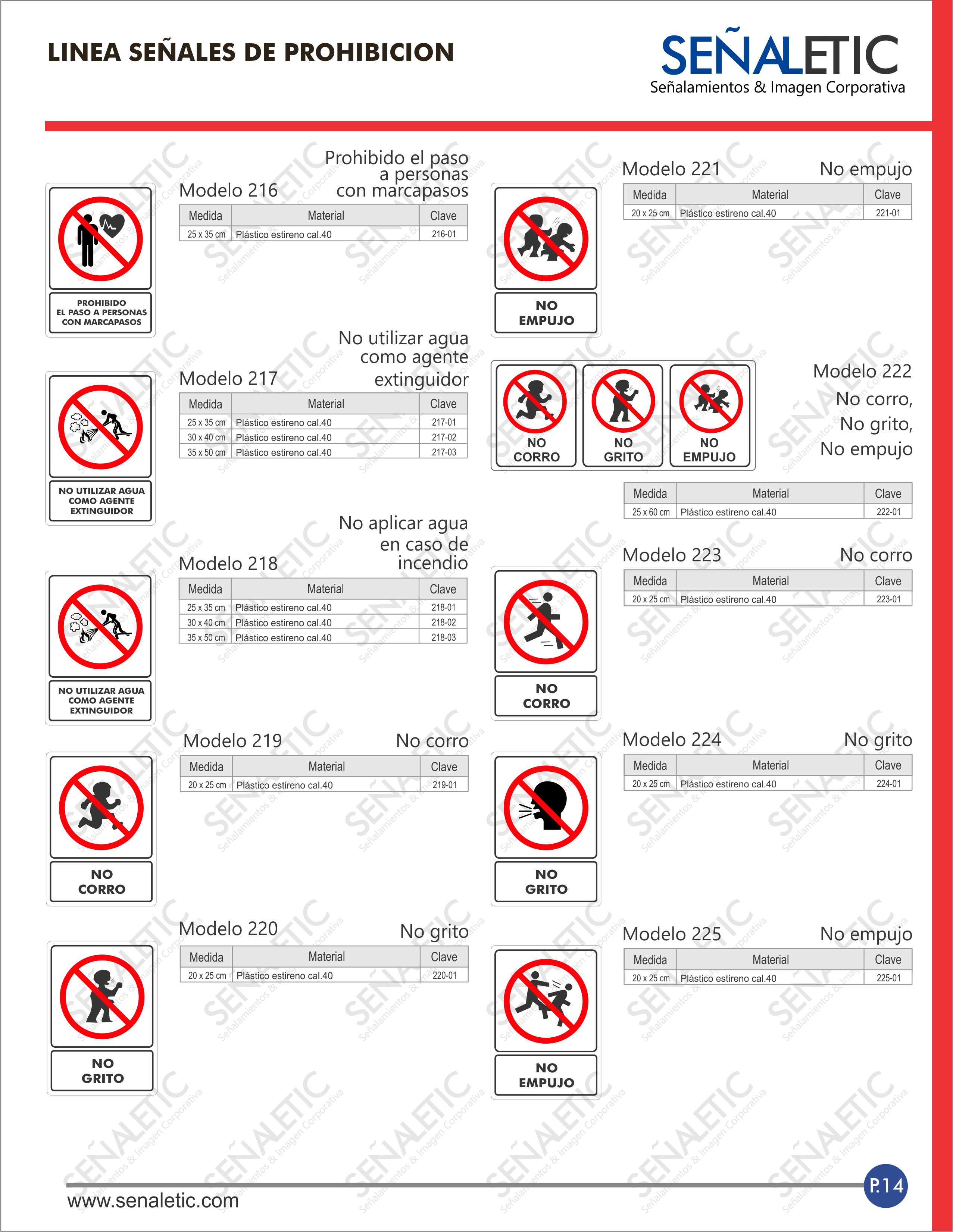 Señales De Prohibición – SEÑALETIC